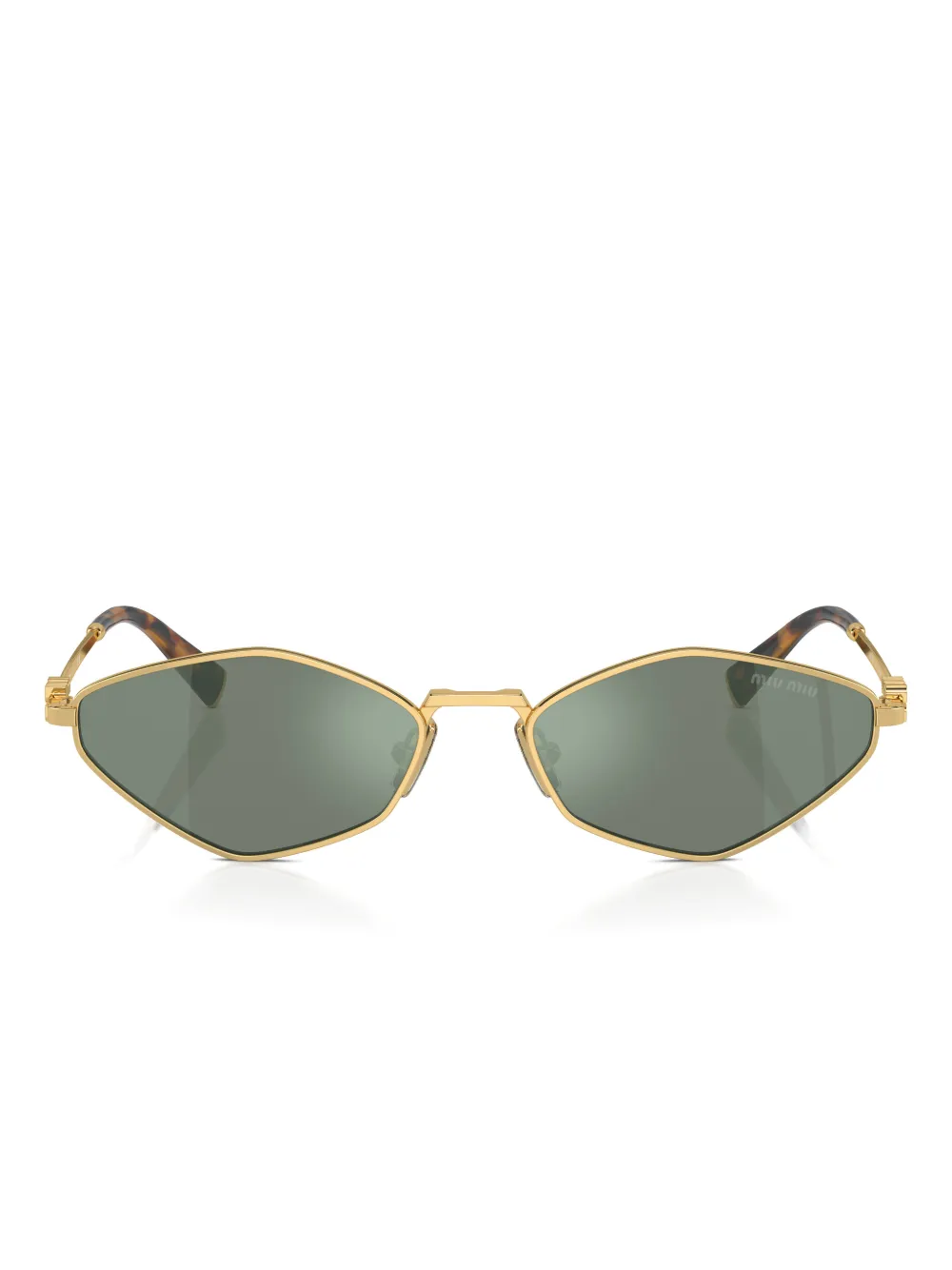 Miu Miu Eyewear geometric sunglasses | Gold | Image 1