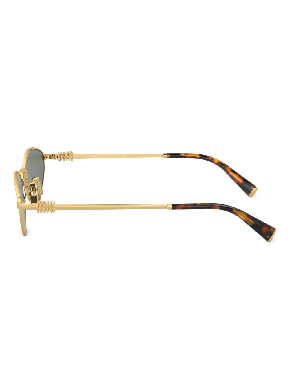 Miu Miu Eyewear ジオメトリック サングラス | ゴールドトーン