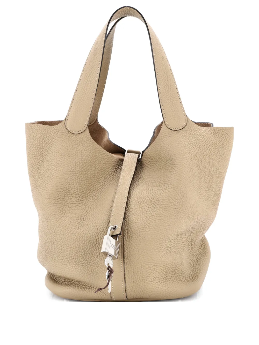Hermès Pre-Owned Picotin Lock Bag Clemence GM bucket bag | Neutrals | Image 1