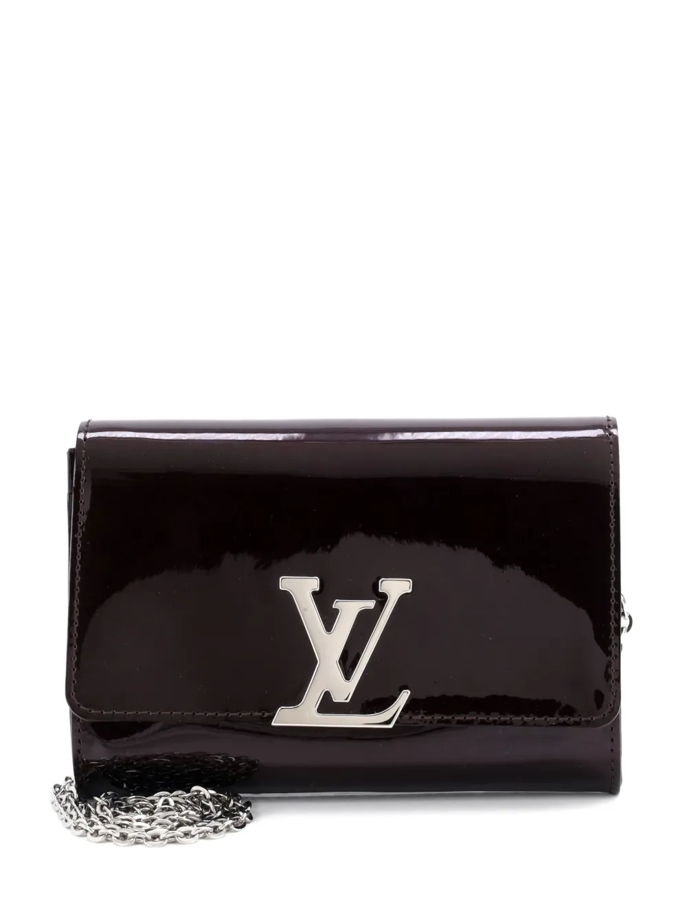 Louis Vuitton Pre-Owned Chain Louise Patent PM clutch bag - Rosso