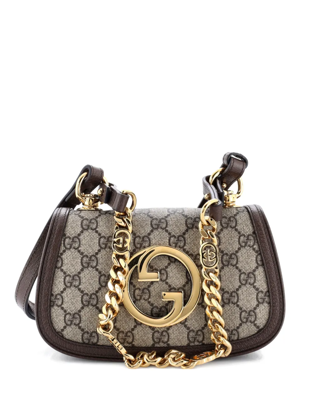 Gucci Pre-Owned Blondie NM Top Handle Bag Leather Medium satchel - Marrone