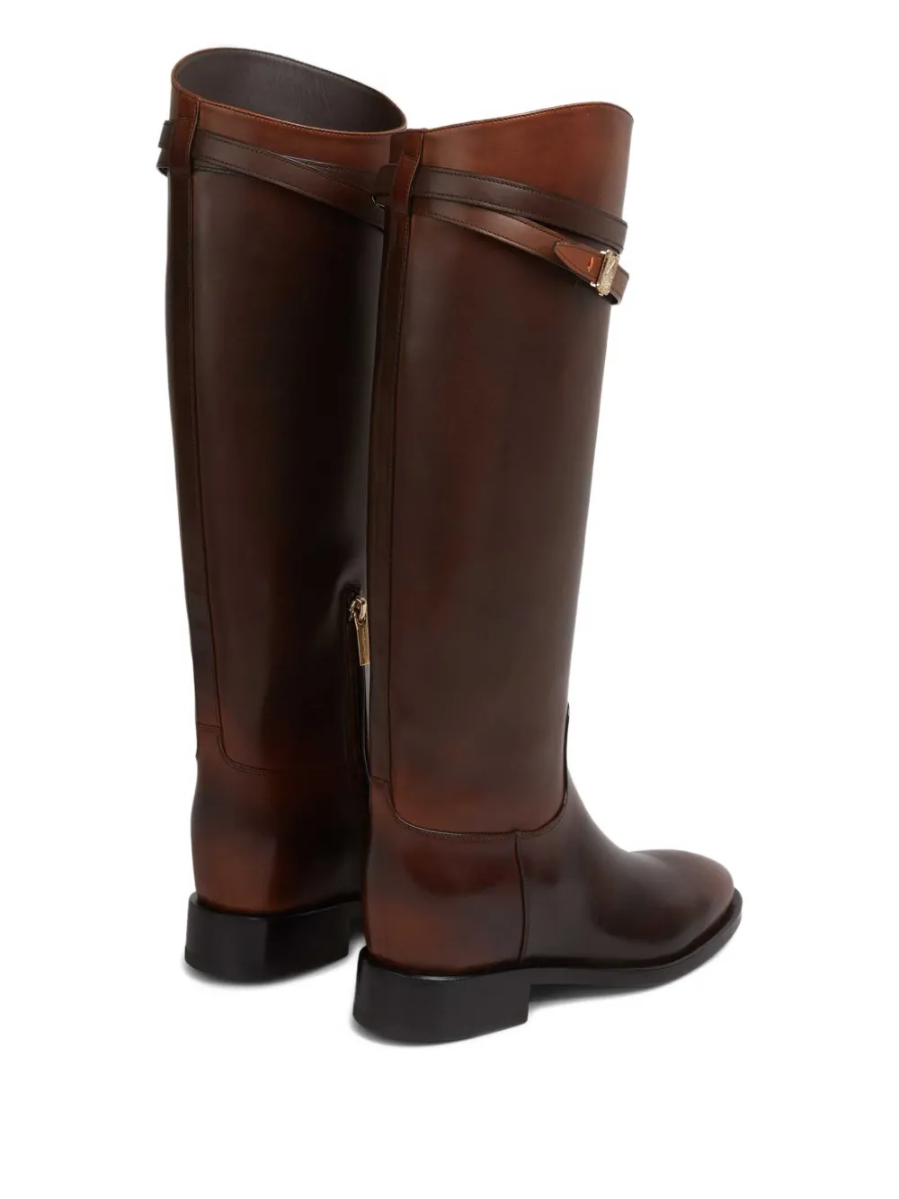 Santoni Hermione laarzen met bandje Bruin