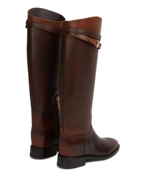 Santoni Hermione Strap Boots | Brown | FARFETCH display picture 3