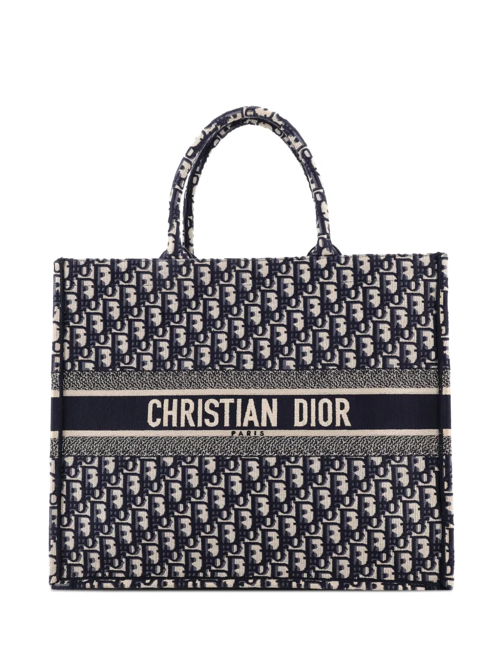 Christian Dior Pre-Owned Book Oblique Canvas Large tote bag | Blue | Image 1