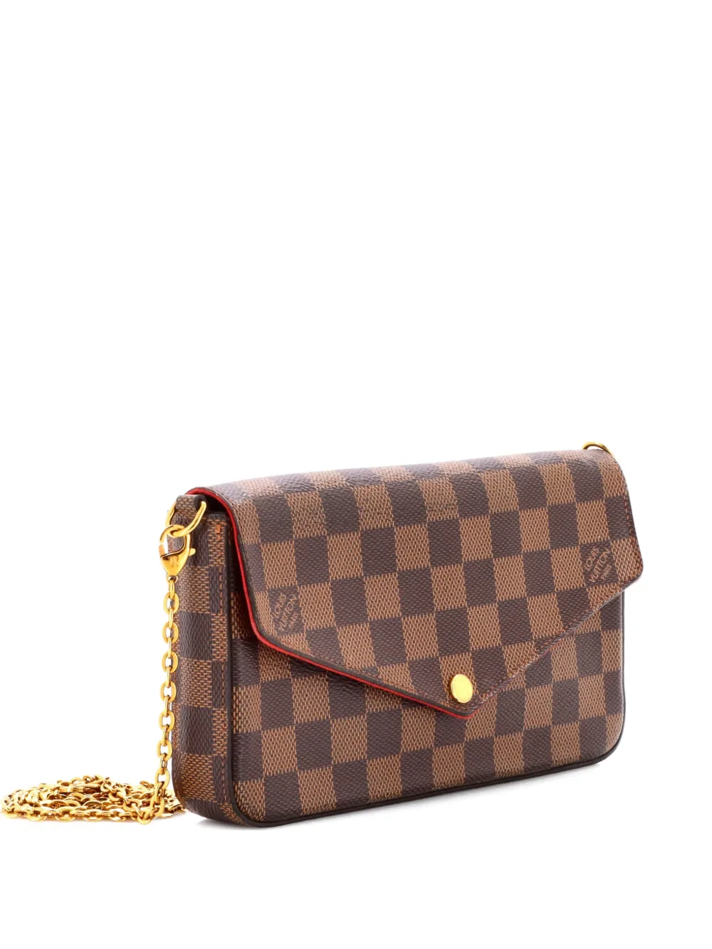 Louis Vuitton Pre-Owned Felicie Pochette Damier crossbody bag - Marrone