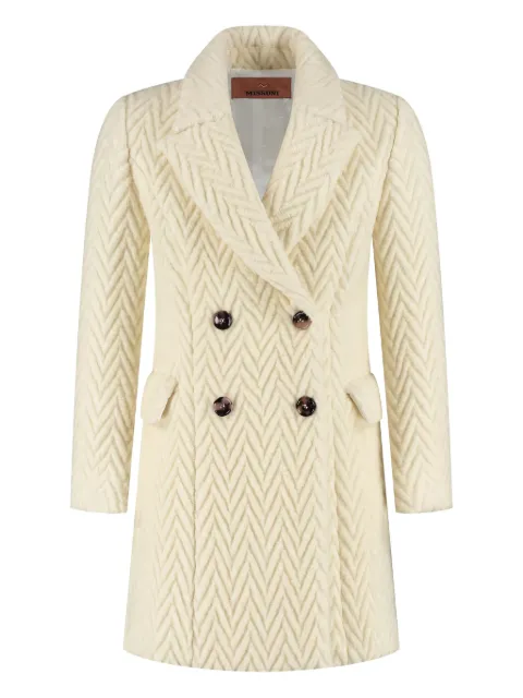 Missoni Kids herringbone double-breasted coat