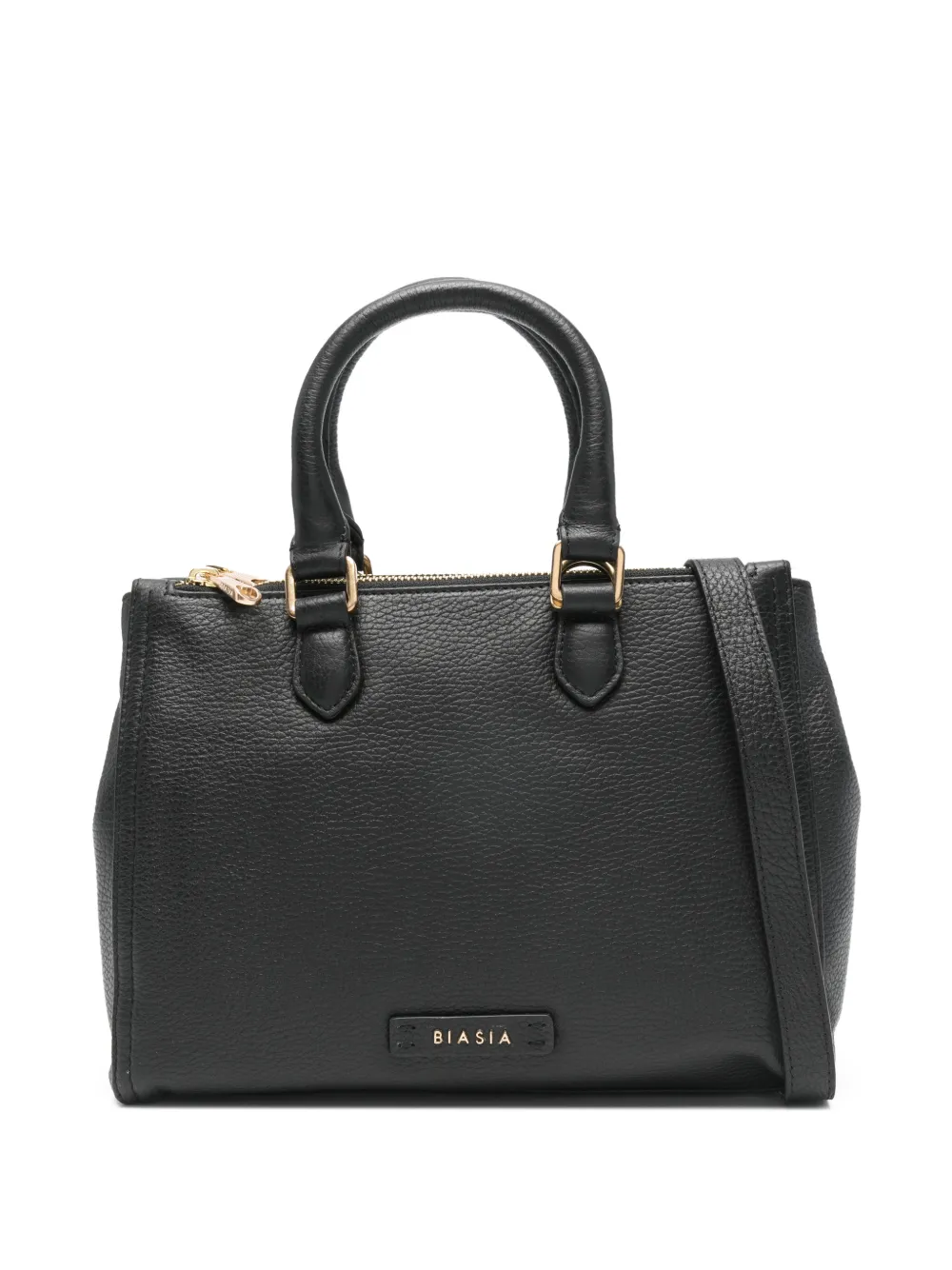 BIASIA Borsa tote Crush piccola in pelle - Nero