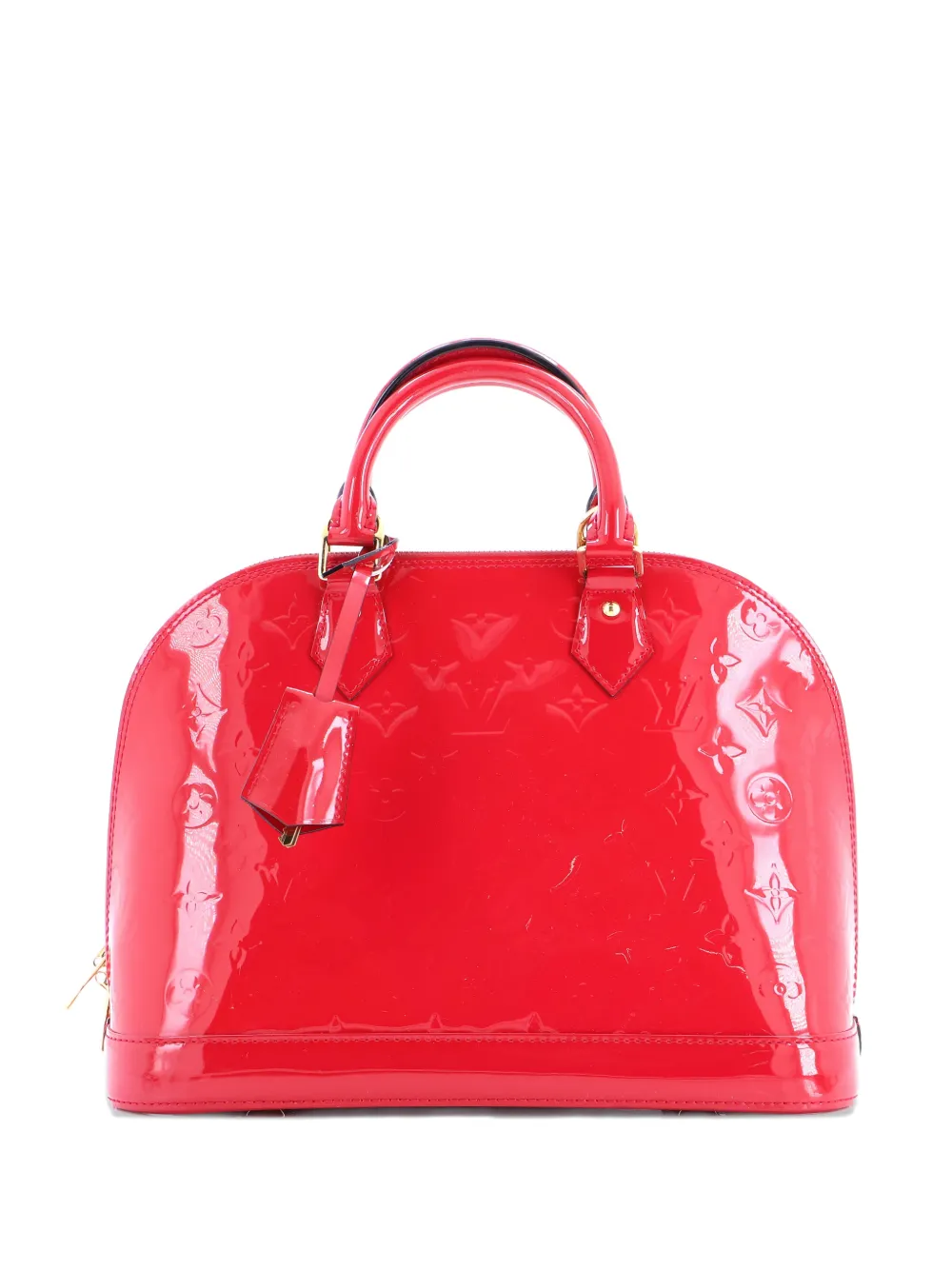 Louis Vuitton Pre-Owned Alma Handbag Monogram Vernis PM satchel - Rosso