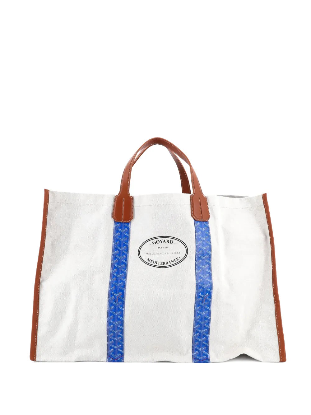 Goyard Pre-Owned Mediterranee Saint-Tropez Reversible Coated Canvas tote bag - Blu
