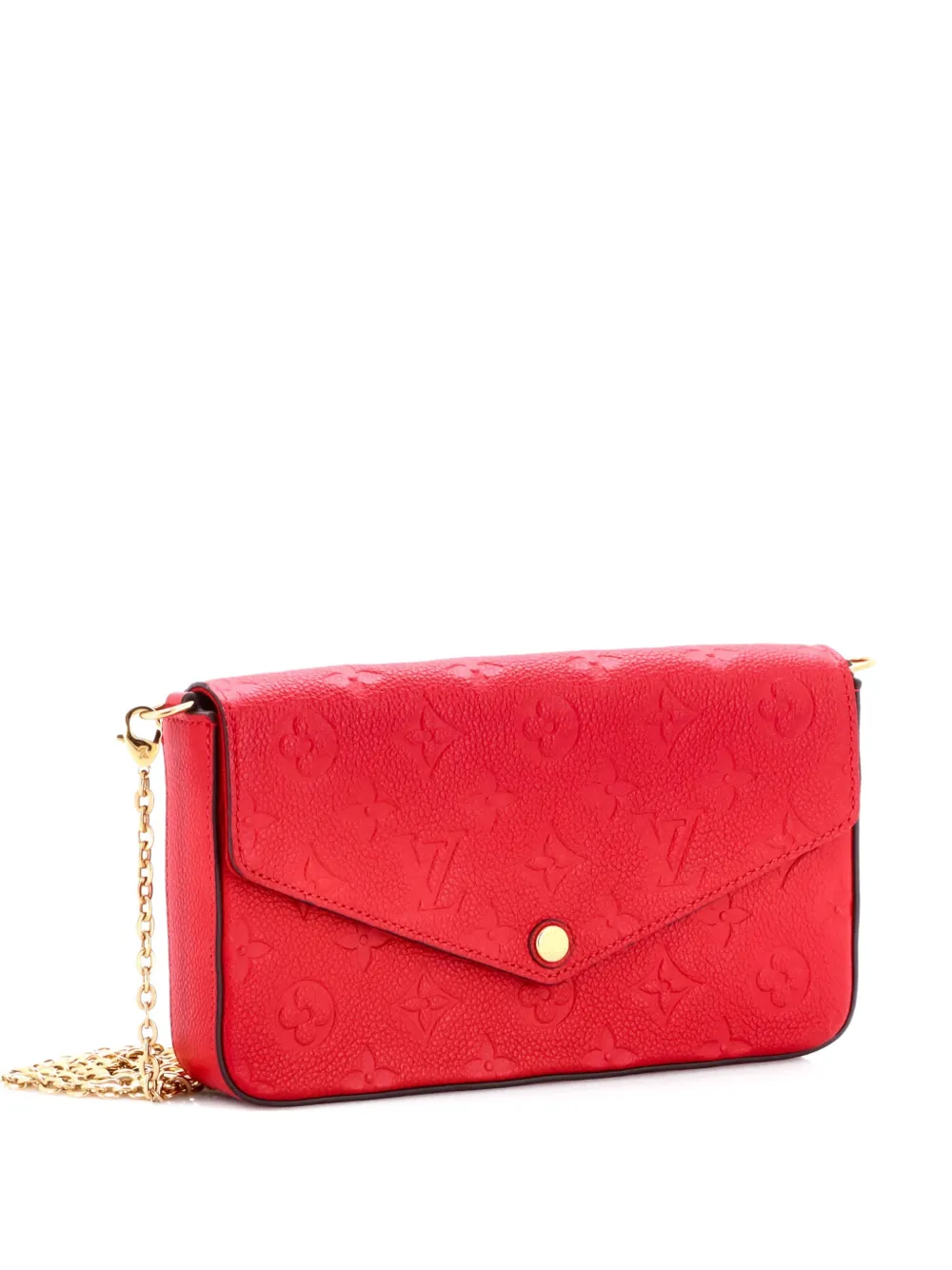 Louis Vuitton Pre-Owned Felicie Pochette Monogram Empreinte Leather crossbody bag - Rosso