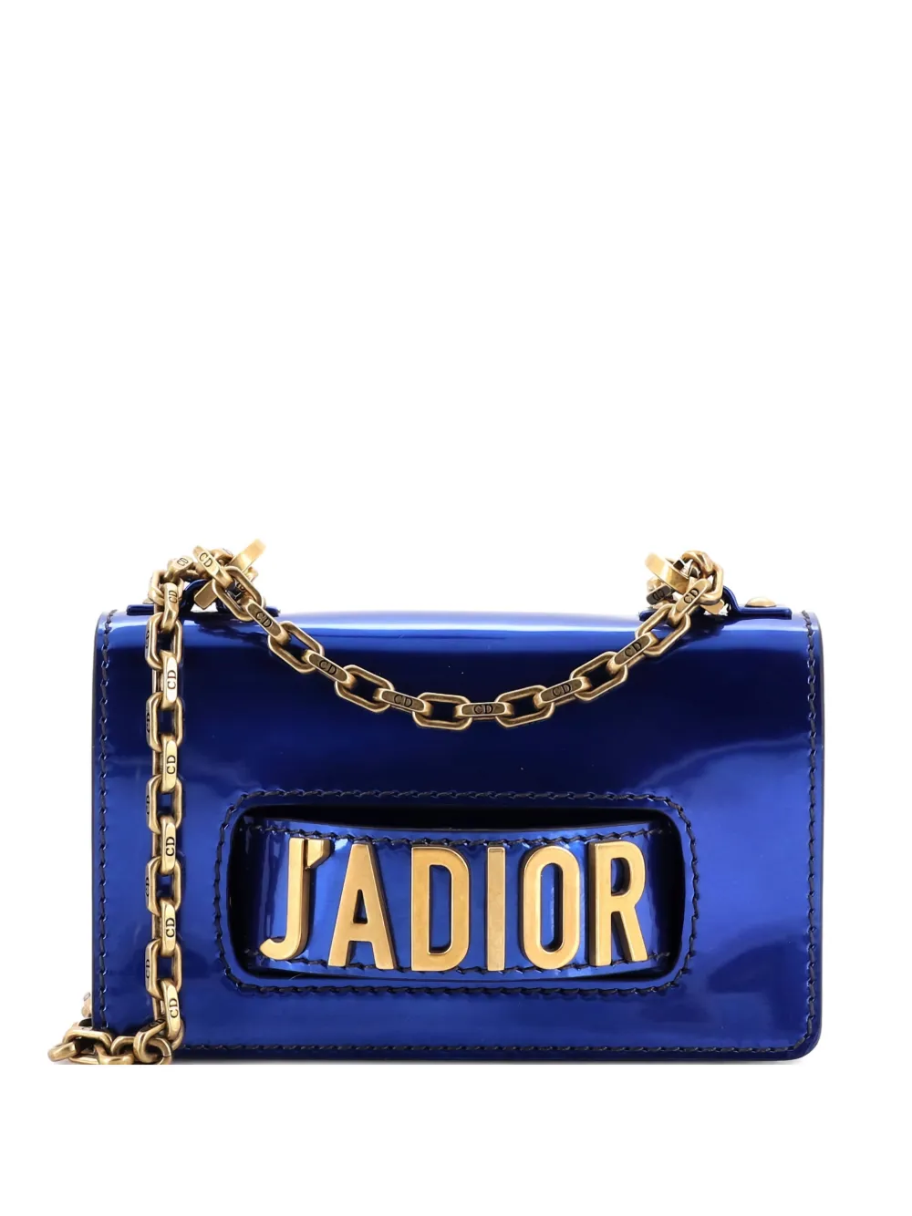 Christian Dior Pre-Owned J'Adior Flap Bag Patent Mini crossbody bag - Blu