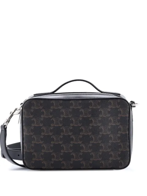 Celine Pre-Owned Messenger Box Bag Triomphe Coated Canvas crossbody bag