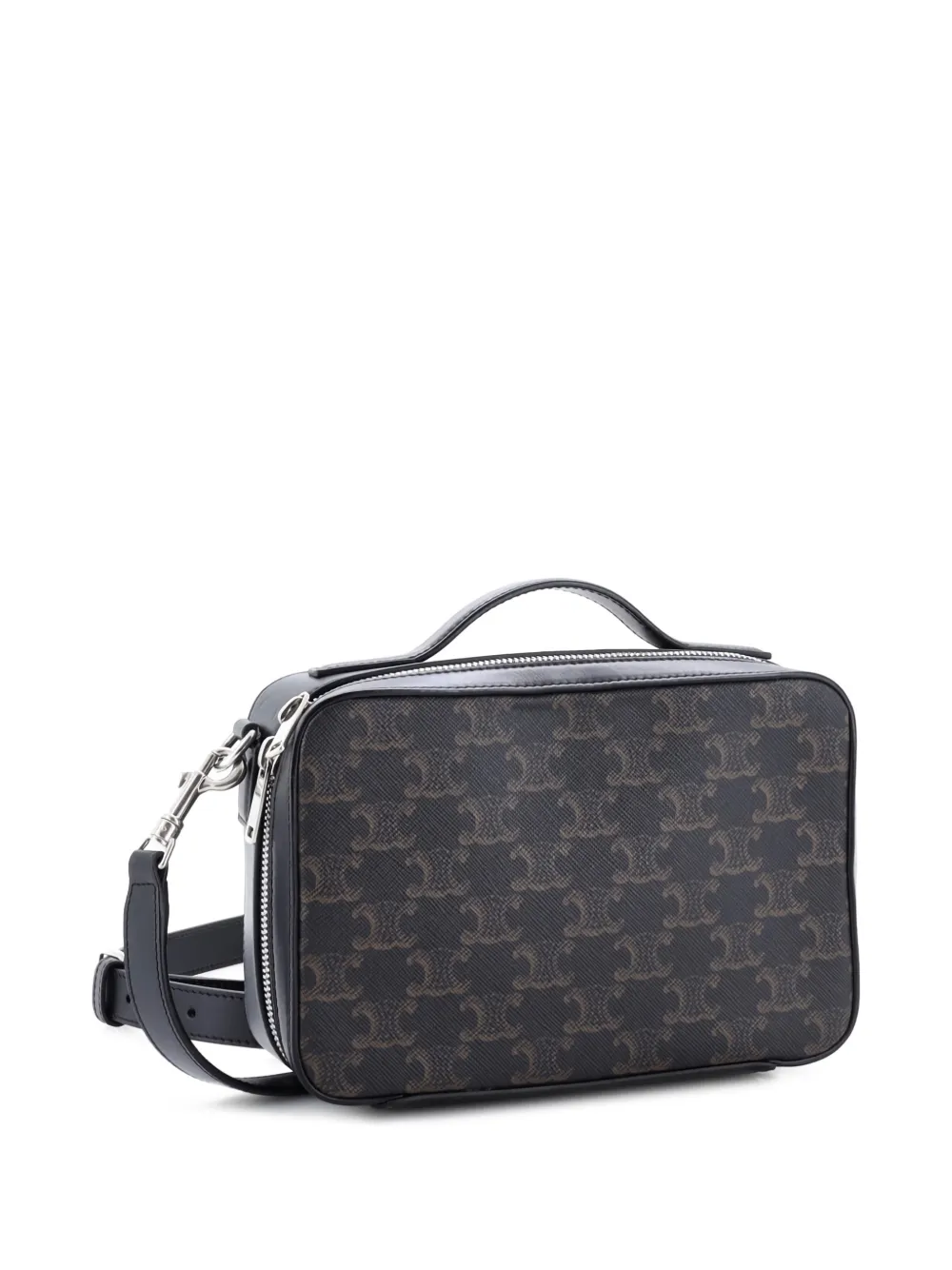 Messenger Box Bag Triomphe Coated Canvas Crossbody Bag