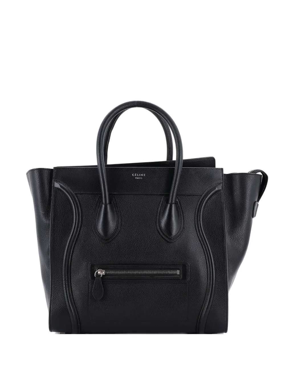 Celine Pre-Owned Luggage Bag Grainy Leather Mini tote bag - Nero