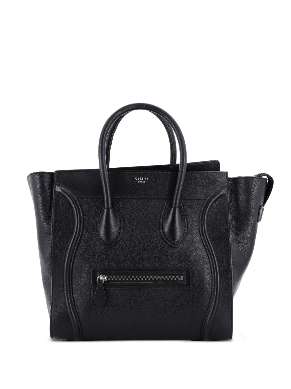Celine Pre-Owned Luggage Bag Grainy Leather Mini tote bag | Black | Image 1