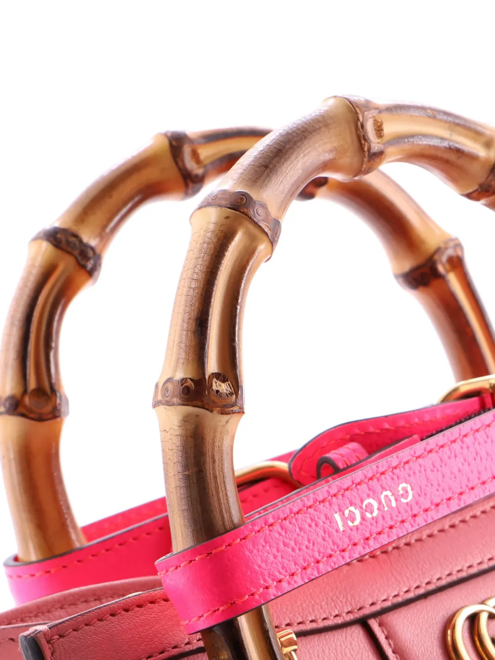 Gucci Pre-Owned ダイアナ NM バンブーハンドル トート レザー ミニ