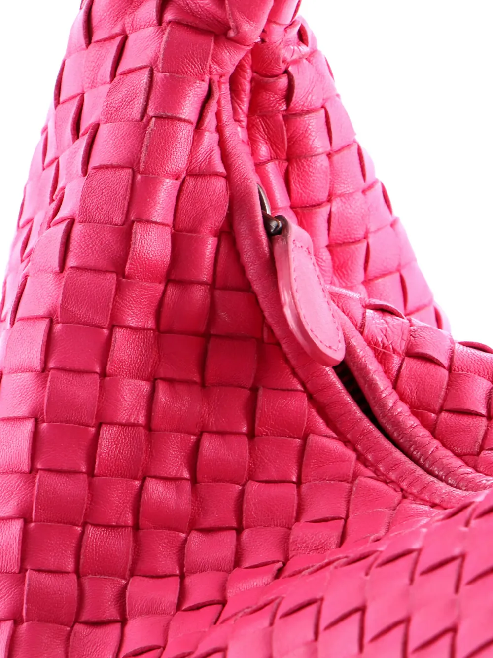 【極美品/完備品】ボッテガヴェネタ イントレチャート ホーボーバッグ ピンク系 Bottega Veneta Pre-Owned イントレチャート ホーボーバッグ S