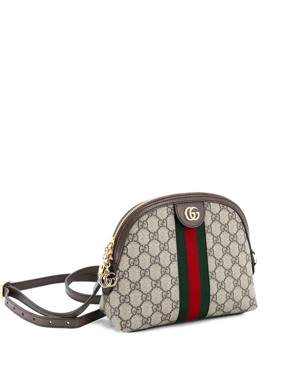 Gucci Pre-Owned Ophidia Dome GG Coated Canvas Small shoulder bag - Marrone