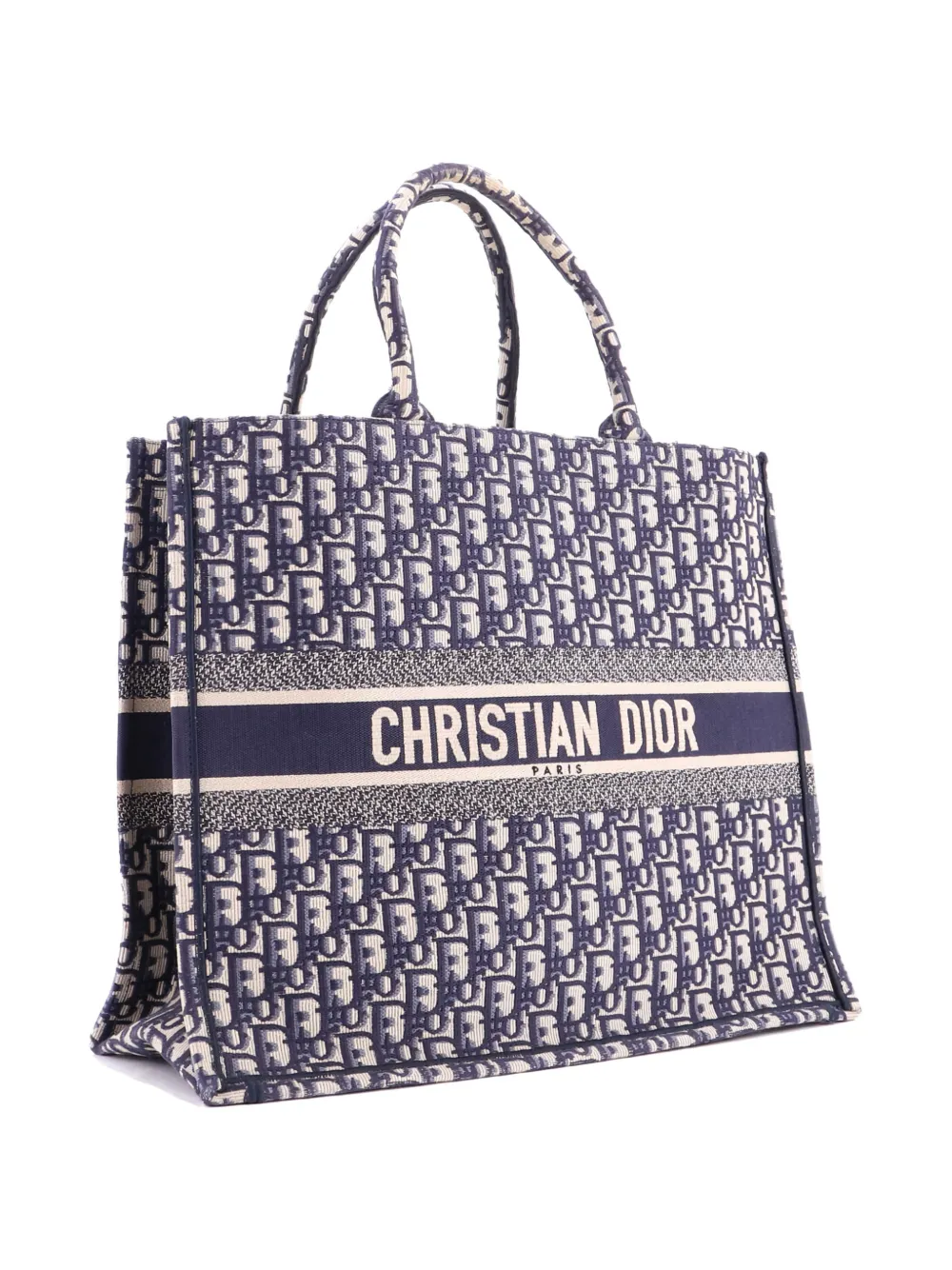 Christian Dior Pre-Owned Book Oblique Canvas Large tote bag | Blue | Image 1