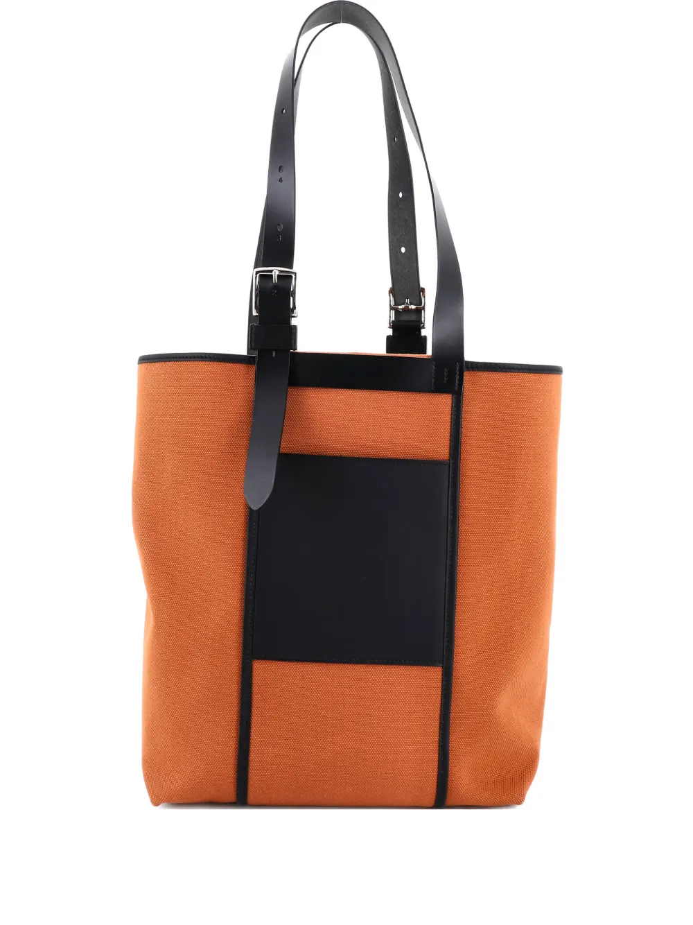 Hermès Pre-Owned Etriviere Pocket Toile and Leather 27 tote bag - Marrone