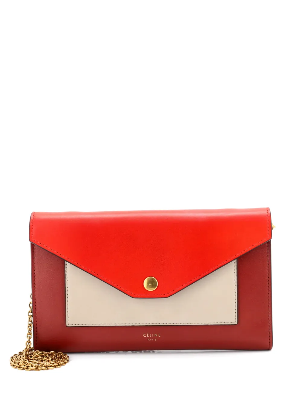 Celine Pre-Owned Pocket Envelope Leather Small shoulder bag - Rosso