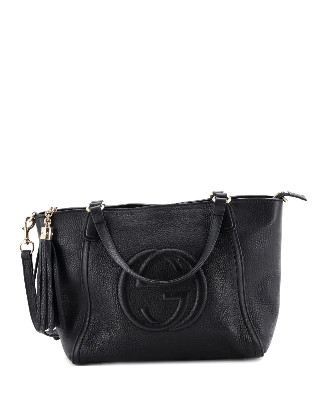 Gucci Pre-Owned Soho Convertible Top Handle Bag Leather Small satchel - Nero