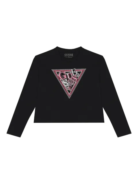 guess kids logo long-sleeve T-shirt