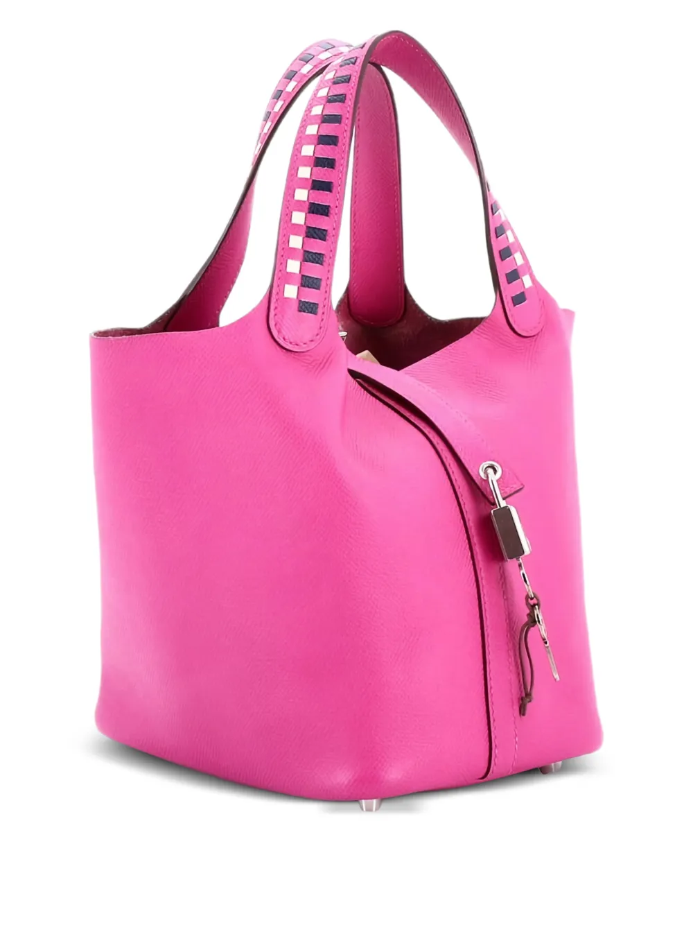 Hermès Pre-Owned Picotin Lock Bag Tressage Epsom PM bucket bag | rosado | Image 1