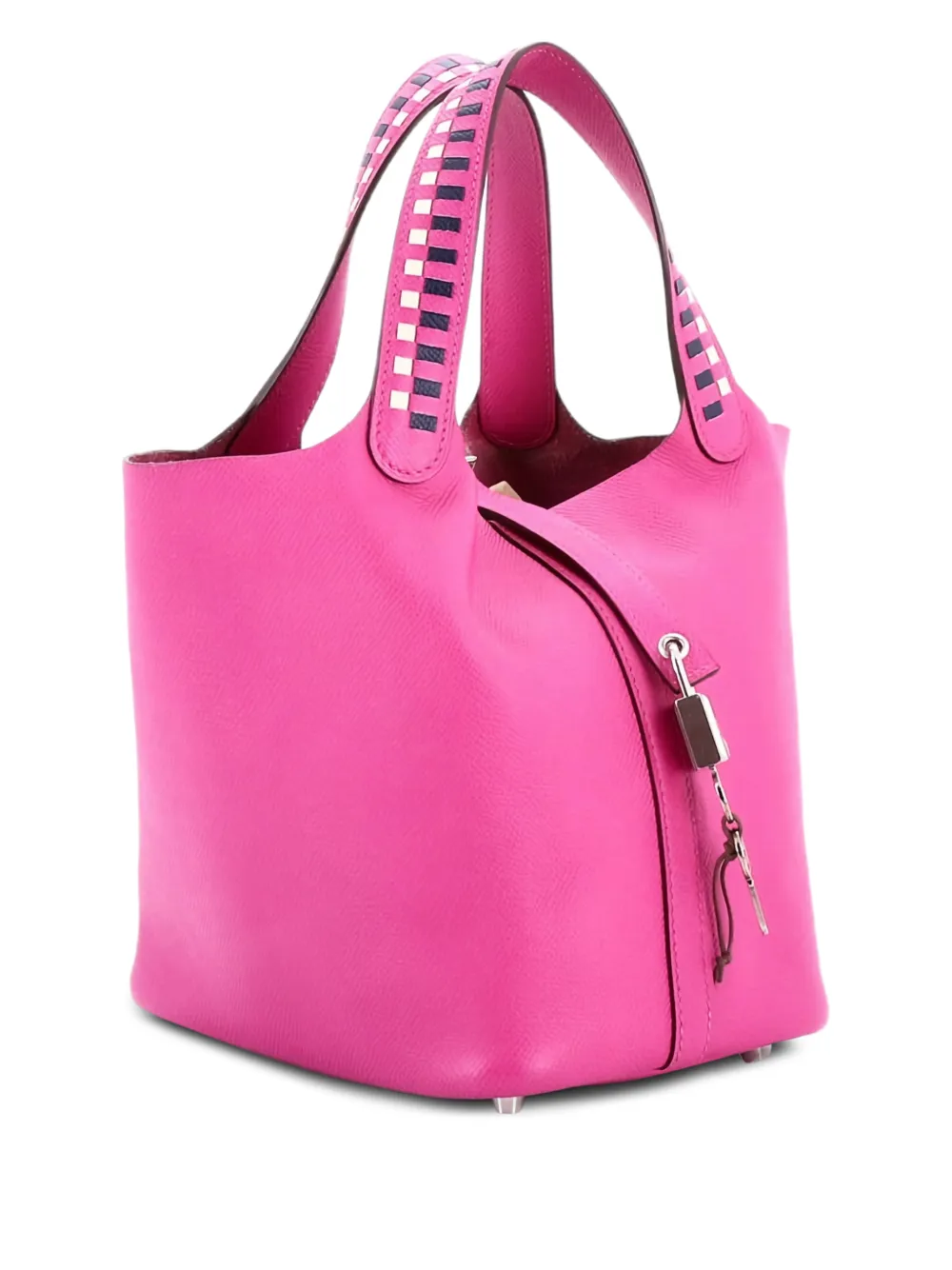 Hermès Pre-Owned Picotin Lock Bag Tressage Epsom PM bucket bag - Pink