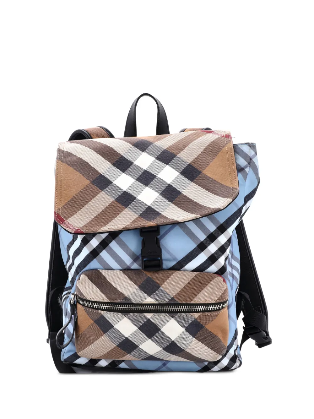 Burberry Pre-Owned Kids Vintage Check Canvas backpack - Blu