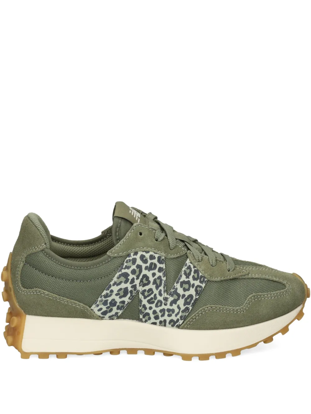 New Balance 327 leopard-panel sneakers - Grün