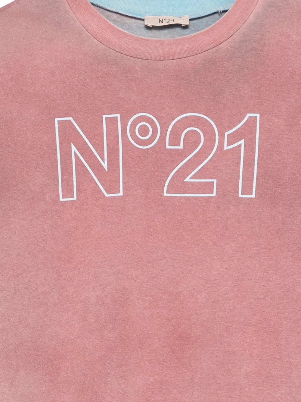  Nº21 Kids Logo-print T-shirt - Red 