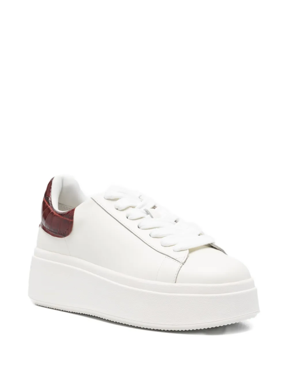 Ash Moby crocodile-effect sneakers - Wit