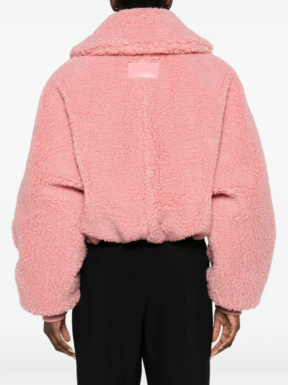 faux-shearling cropped jacket