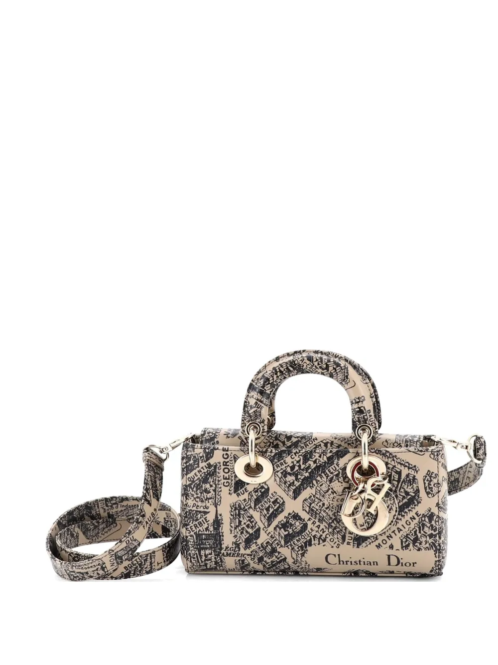 Christian Dior Pre-Owned Borsa a tracolla Lady D-Joy piccola in pelle con stampa - Toni neutri
