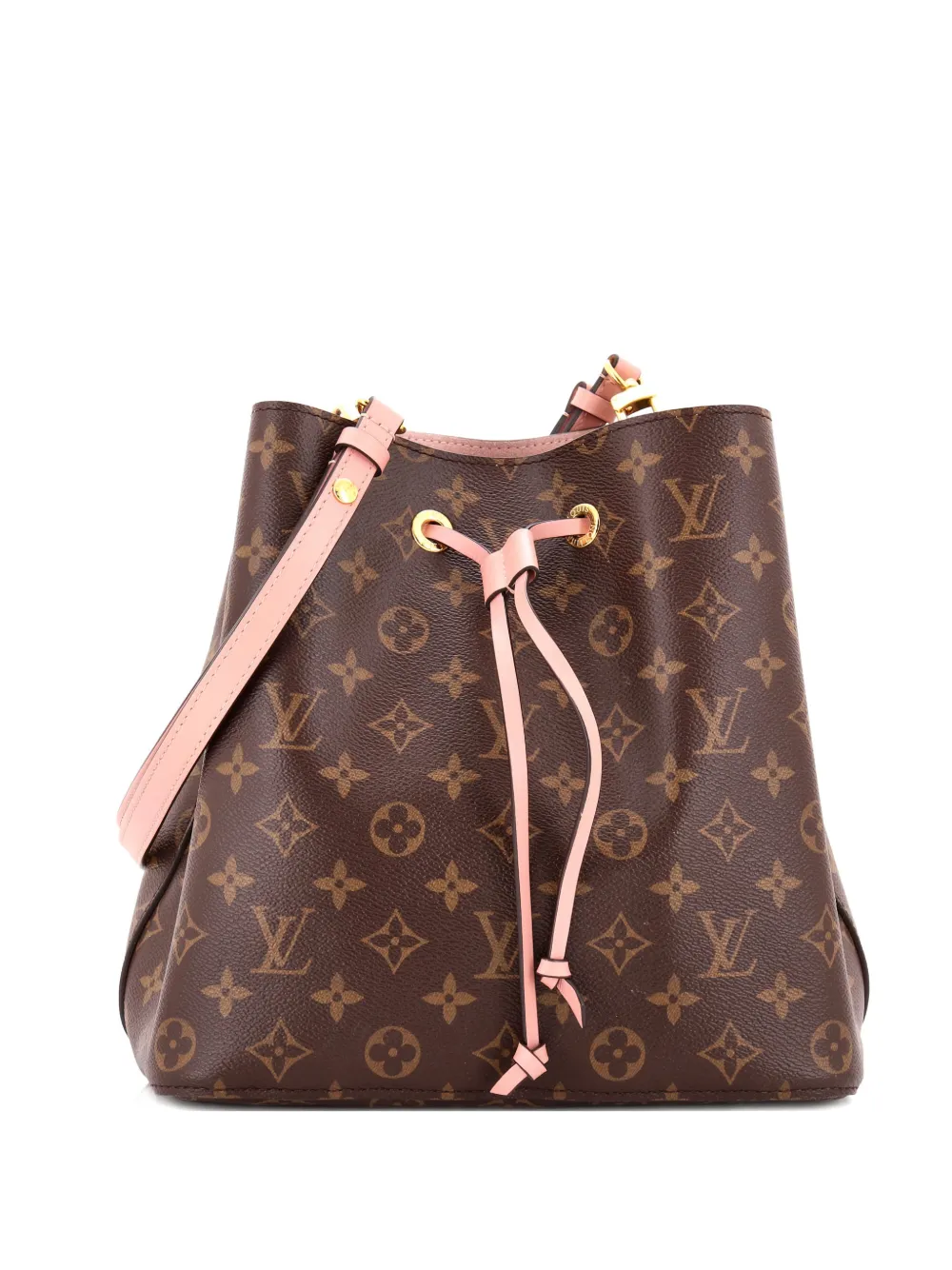 Louis Vuitton Pre-Owned NeoNoe Handbag Monogram Canvas with Leather MM bucket bag - Marrone