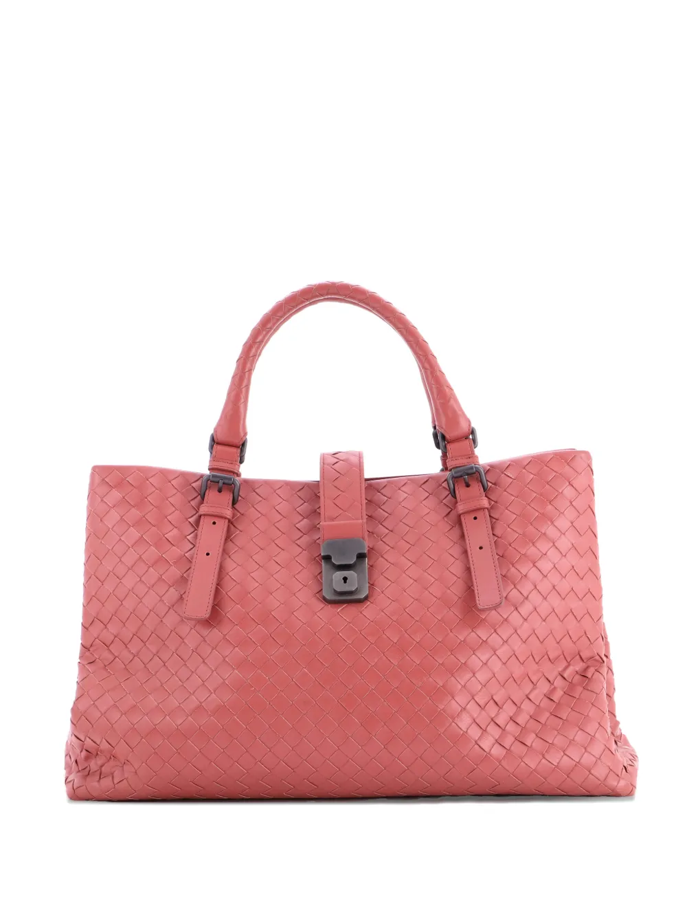 Bottega Veneta Pre-Owned Roma Bag Intrecciato Nappa Medium tote bag - Rosa