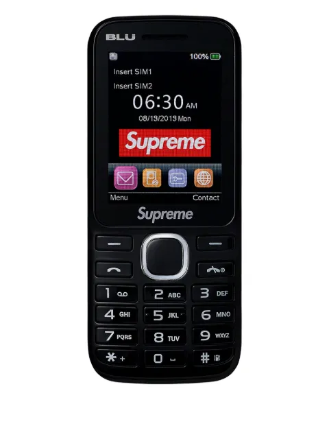 Supreme logo phone