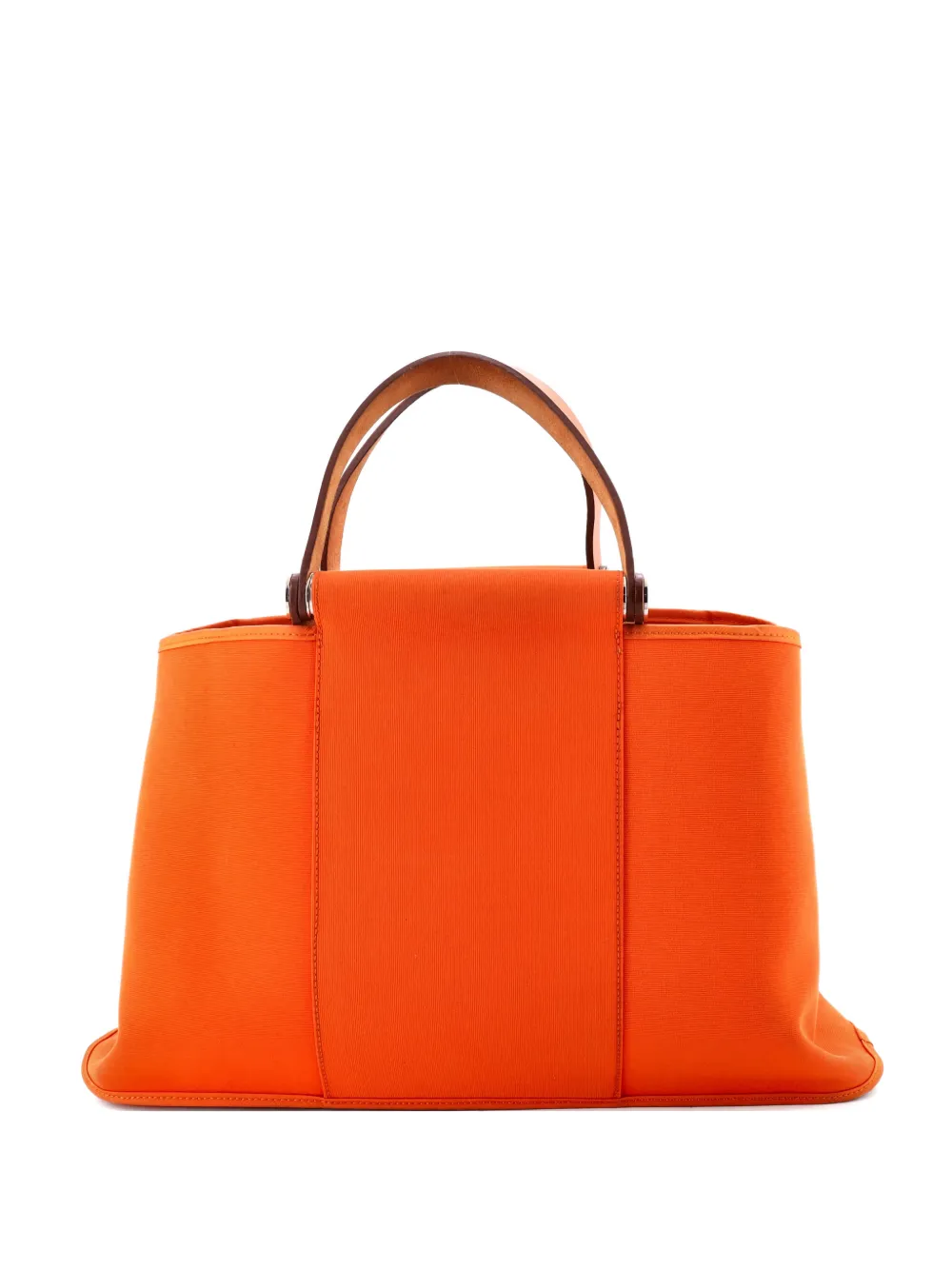 Hermès Pre-Owned Cabag Elan Toile and Leather 39 tote bag - Arancione