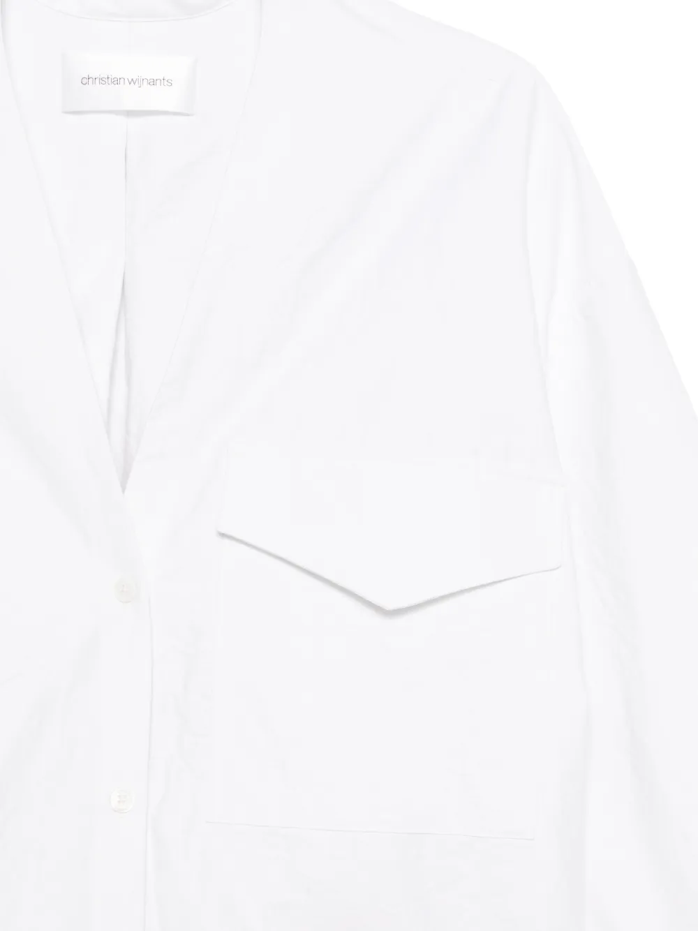 Christian Wijnants Blouse met V-hals en zak Wit