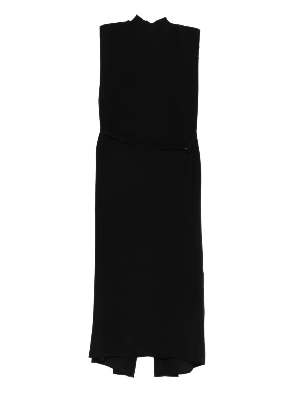 Christian Wijnants Dupas tie-detail midi dress - Zwart