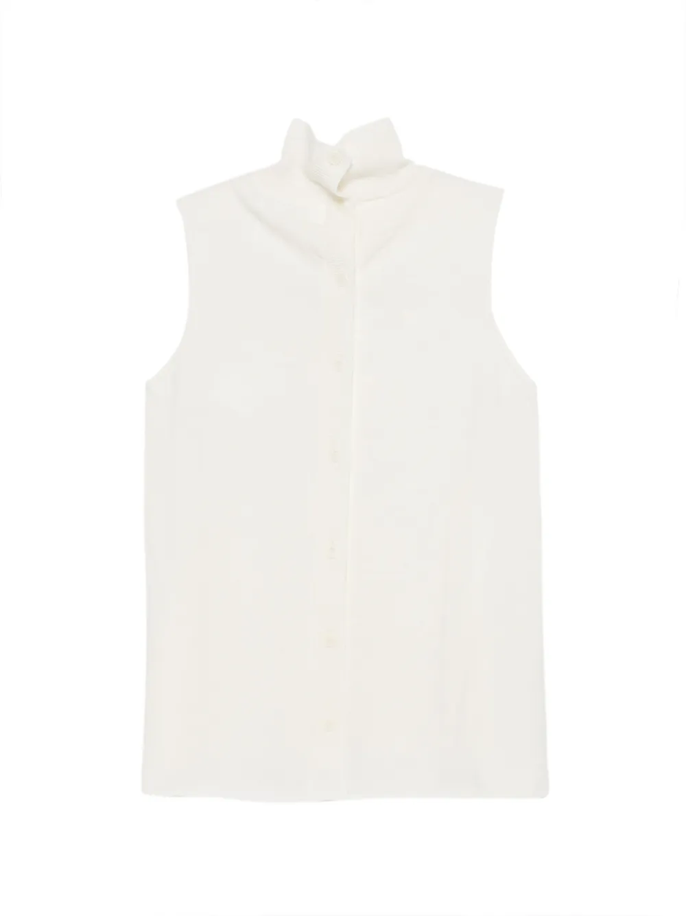  Christian Wijnants Sleeveless Turtleneck Top - Neutrals 