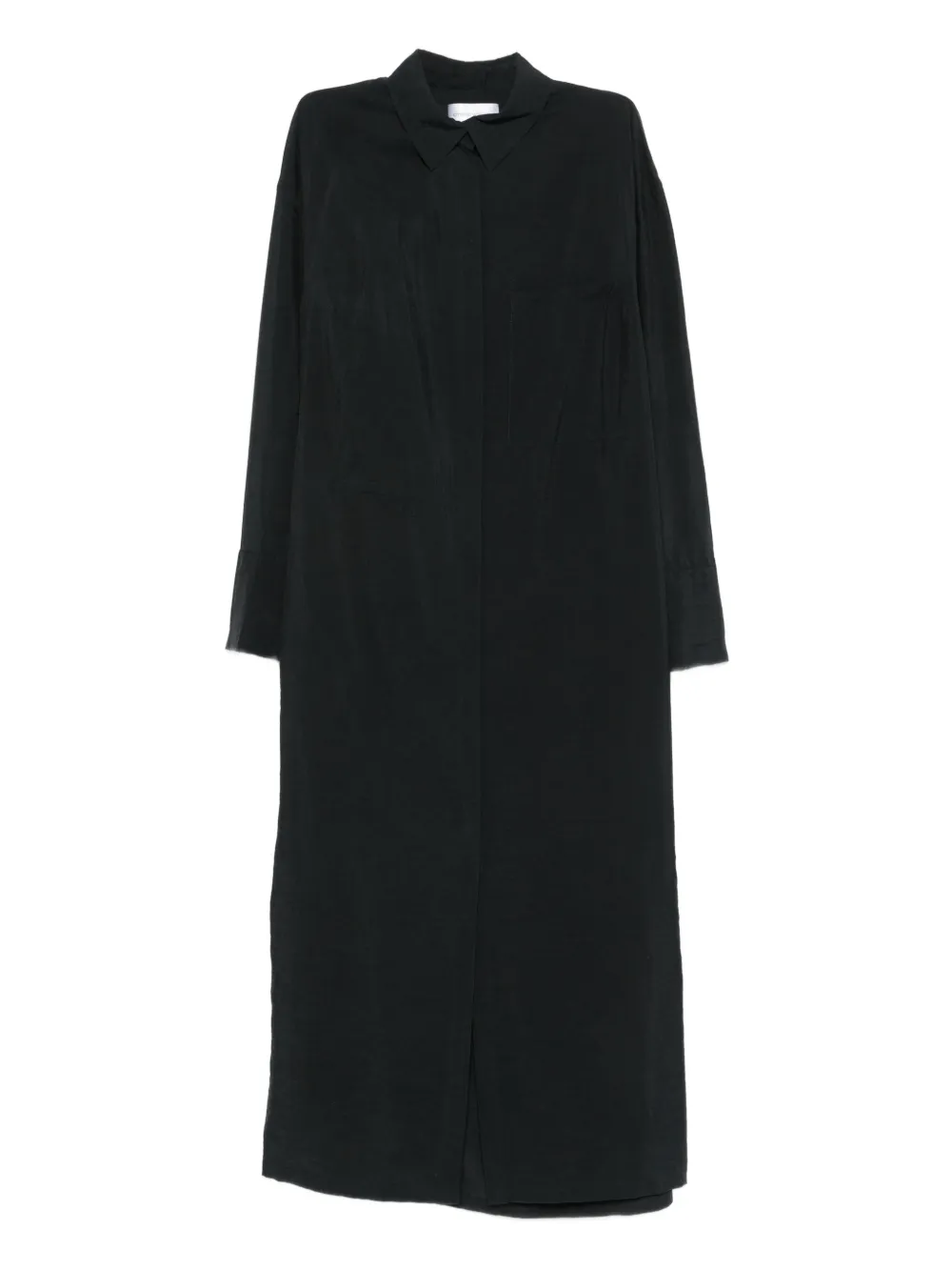 Christian Wijnants Diola long-sleeve maxi dress - Blu