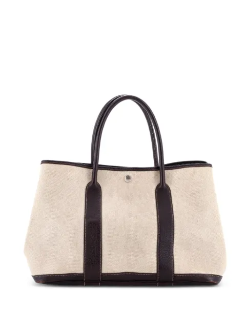Hermès Pre-Owned Garden Party Toile 36 leren shopper