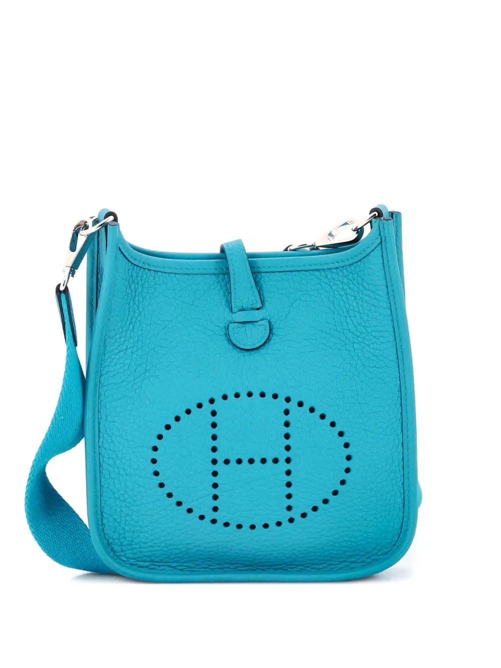 Hermès Pre-Owned Evelyne Bag Gen III Clemence TPM crossbody bag - Blu