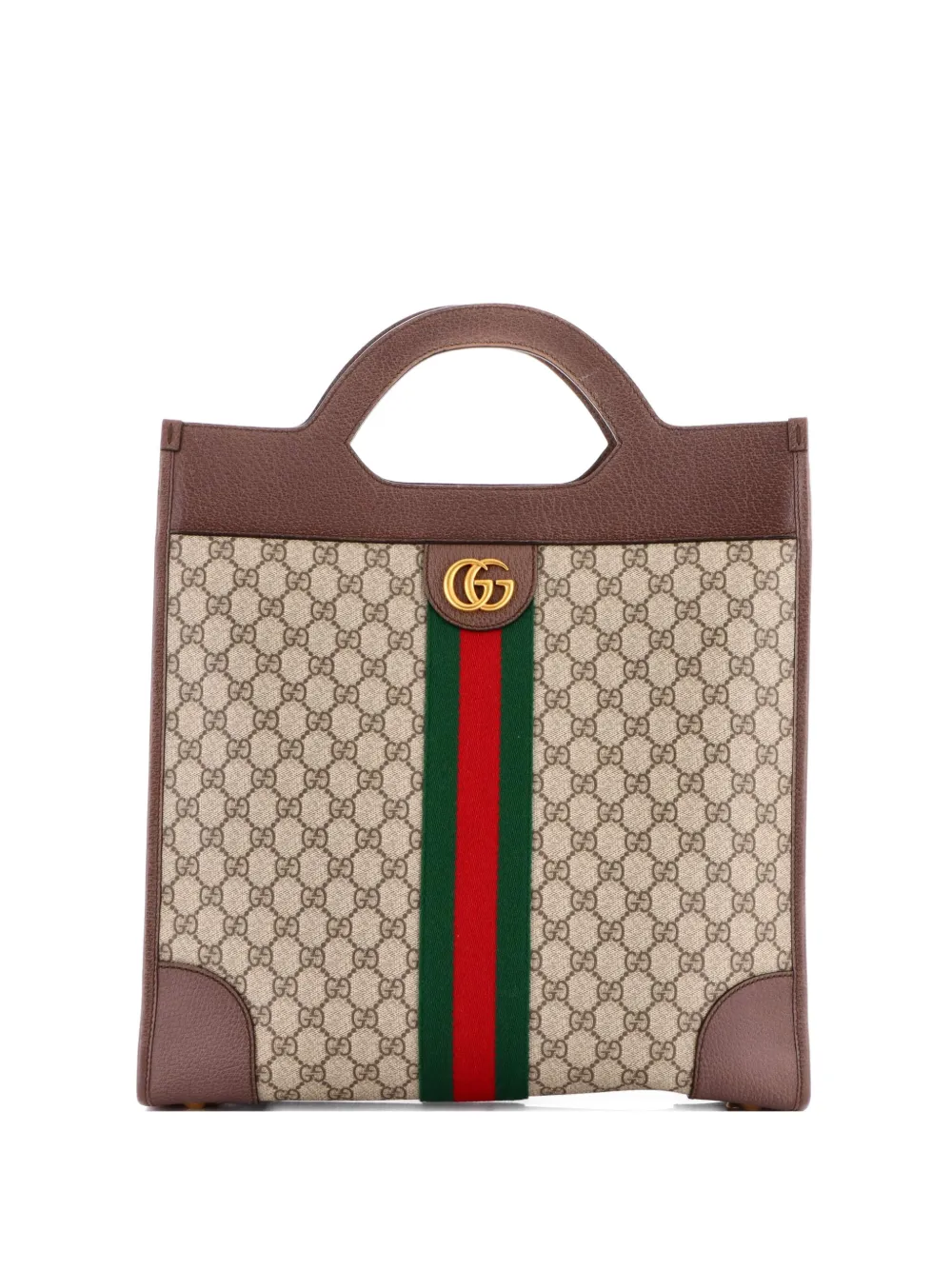 Gucci Pre-Owned Borsa tote Ophidia media con dettaglio cut-out - Marrone