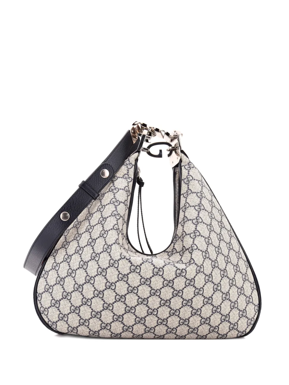 Gucci Pre-Owned Attache Shoulder Bag GG Coated Canvas Medium hobo bag - Blu