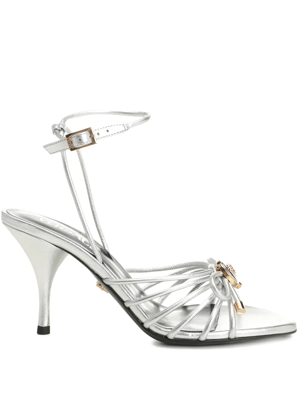 Versace La Medusa sandalen met hak Zilver