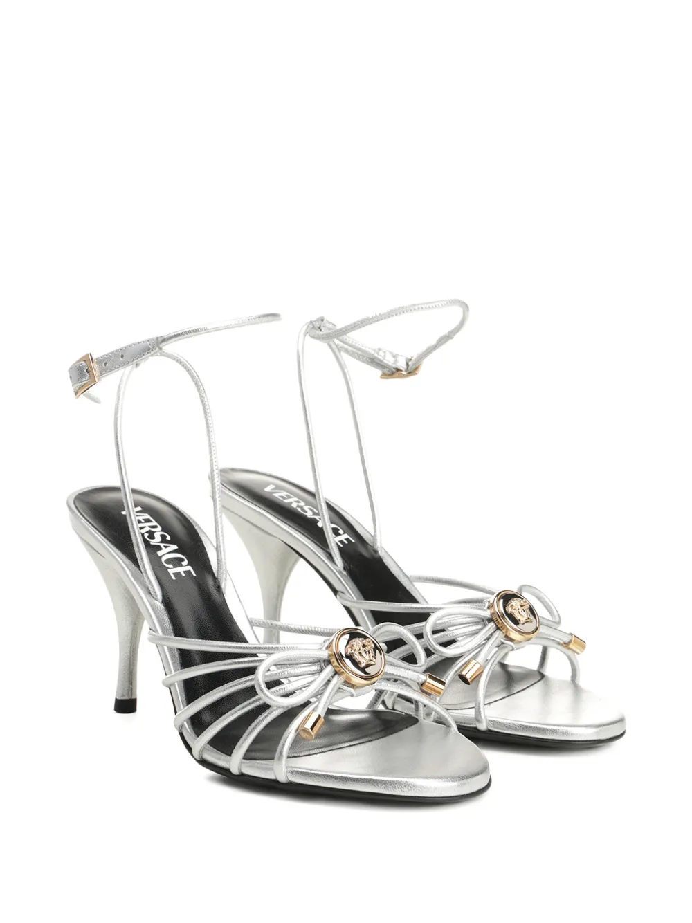 Versace La Medusa sandalen met hak Zilver