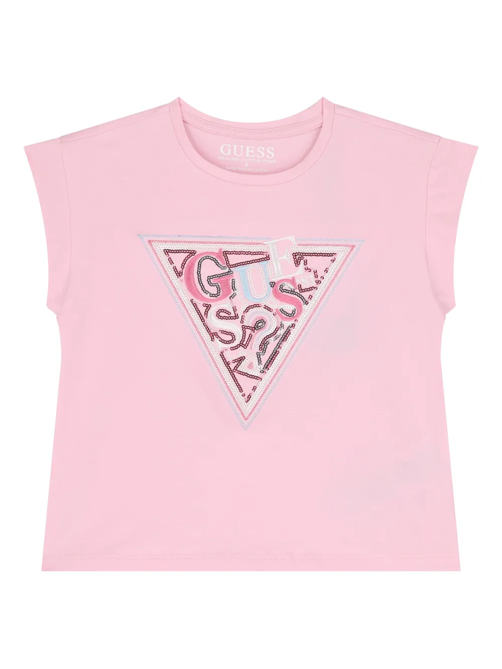 guess kids T-shirt con logo - Rosa